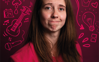 Poster van de voorstelling 'Goed Genoeg' van Marlies Bloemen.